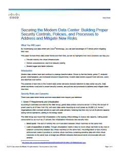 Securing the Modern Data Center